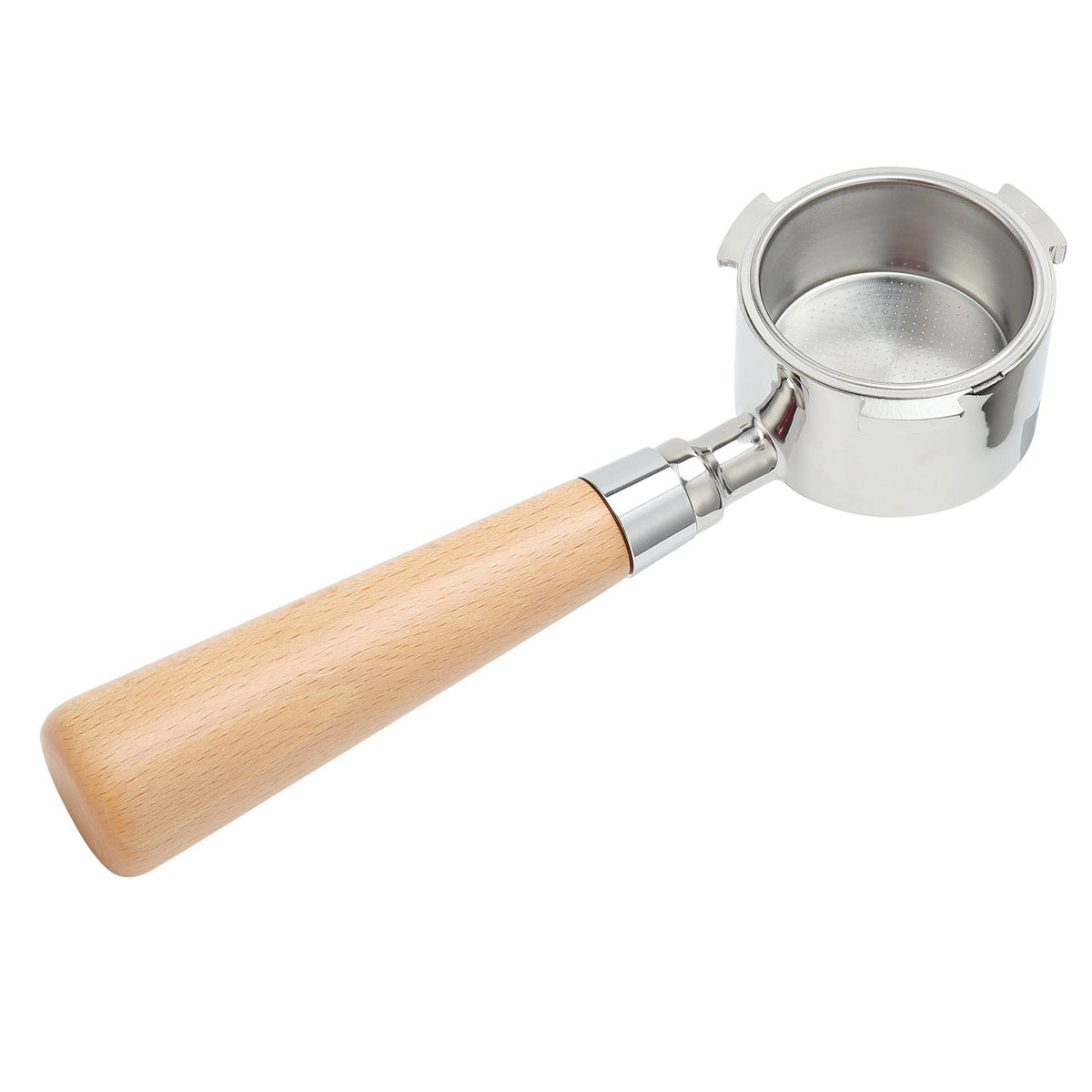 3 Ear Coffee Bottomless Portafilter Coffee Machine Handle Filter Holder for Delonghi Machine CoffeewareBeech Handle 54mm