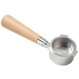 3 Ear Coffee Bottomless Portafilter Coffee Machine Handle Filter Holder for Delonghi Machine CoffeewareBeech Handle 54mm