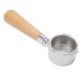 3 Ear Coffee Bottomless Portafilter Coffee Machine Handle Filter Holder for Delonghi Machine CoffeewareBeech Handle 54mm
