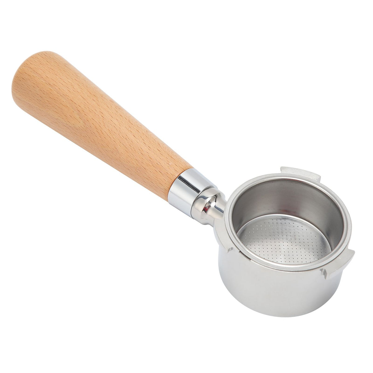 3 Ear Coffee Bottomless Portafilter Coffee Machine Handle Filter Holder for Delonghi Machine CoffeewareBeech Handle 54mm