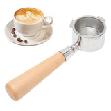 3 Ear Coffee Bottomless Portafilter Coffee Machine Handle Filter Holder for Delonghi Machine CoffeewareBeech Handle 54mm