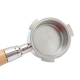 3 Ear Coffee Bottomless Portafilter Coffee Machine Handle Filter Holder for Delonghi Machine CoffeewareBeech Handle 54mm - Extra Image