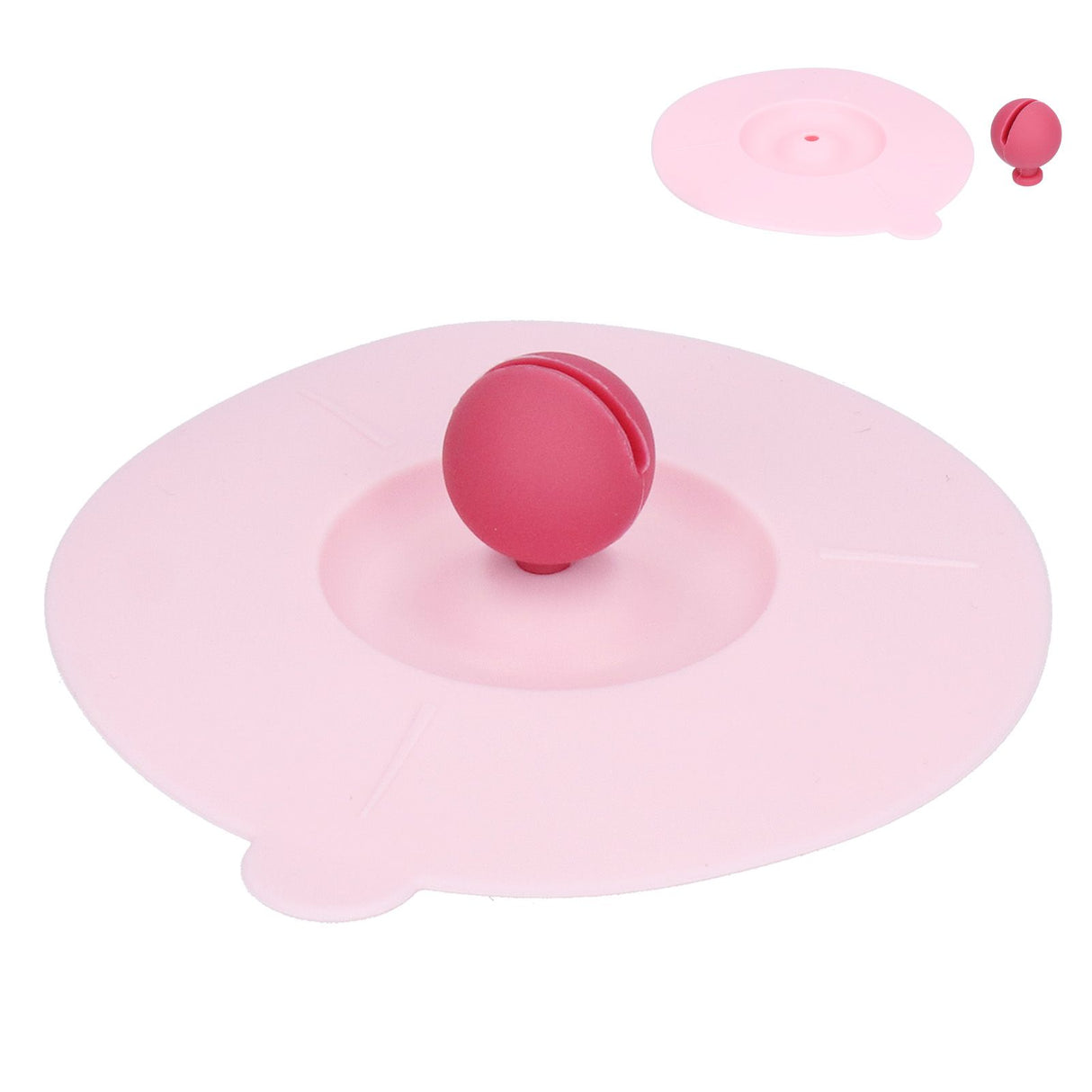 Dustproof Mug Covers Cartoon Silicone Cup Lid for Beverage Cup Sealing AccessoriesPink