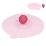 Dustproof Mug Covers Cartoon Silicone Cup Lid for Beverage Cup Sealing AccessoriesPink