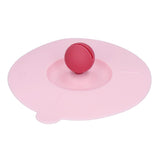 Dustproof Mug Covers Cartoon Silicone Cup Lid for Beverage Cup Sealing AccessoriesPink