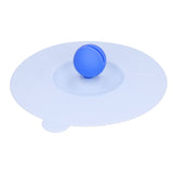 Dustproof Mug Covers Cartoon Silicone Cup Lid for Beverage Cup Sealing AccessoriesLight Blue - 45-Degree Angle