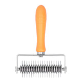 Dough Lattice Roller Stainless Steel Baking Cookies Pie Pizza Roller Cutter with Plastic HandleLattice Roller