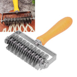 Dough Lattice Roller Stainless Steel Baking Cookies Pie Pizza Roller Cutter with Plastic HandleLattice Roller