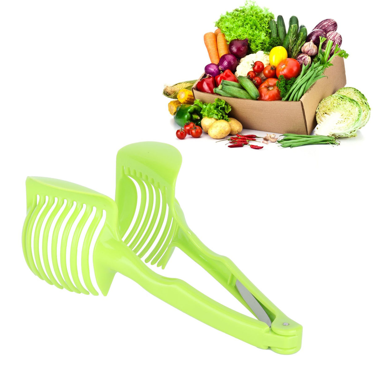 Food Slicing Assistant Handheld Onion Holder Potato Tomato Vegetable Fruit Cutter Cooking Tools Kitchen Gadgets