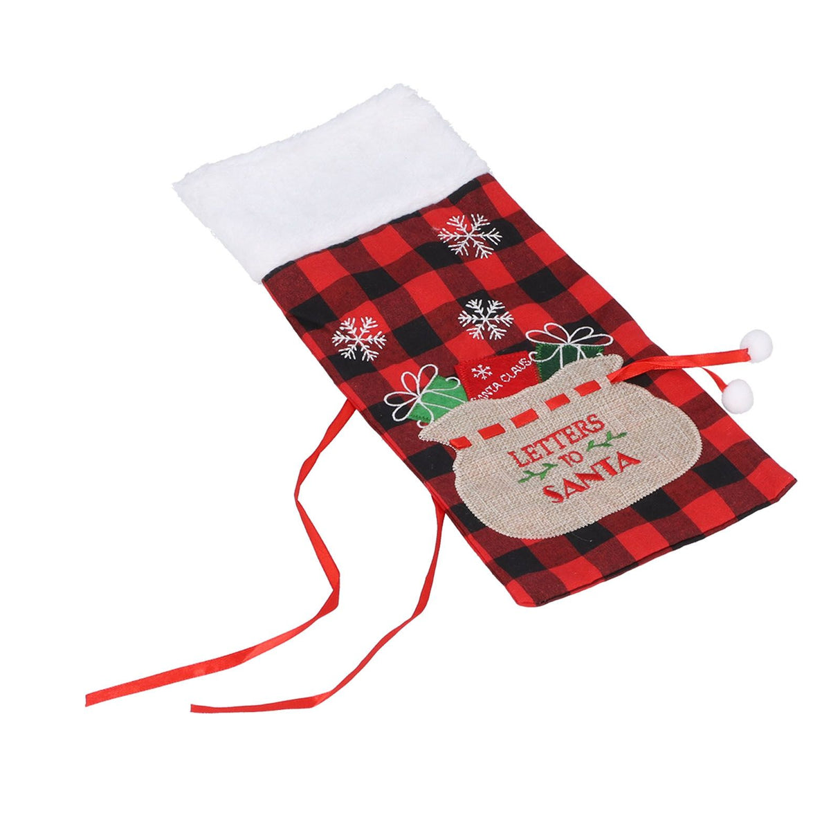 Square Grid Design Wine Bottle Cover Wine Bottle Sweater Bag for Home Christmas Party Home BarRed Black Grid