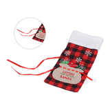 Square Grid Design Wine Bottle Cover Wine Bottle Sweater Bag for Home Christmas Party Home BarRed Black Grid