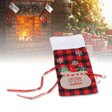 Square Grid Design Wine Bottle Cover Wine Bottle Sweater Bag for Home Christmas Party Home BarRed Black Grid