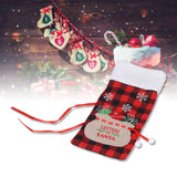 Square Grid Design Wine Bottle Cover Wine Bottle Sweater Bag for Home Christmas Party Home BarRed Black Grid