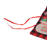 Square Grid Design Wine Bottle Cover Wine Bottle Sweater Bag for Home Christmas Party Home BarRed Black Grid - Extra Image