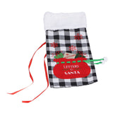 Square Grid Design Wine Bottle Cover Wine Bottle Sweater Bag for Home Christmas Party Home BarBlack White Grid