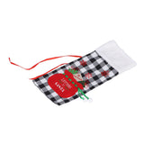 Square Grid Design Wine Bottle Cover Wine Bottle Sweater Bag for Home Christmas Party Home BarBlack White Grid - 45-Degree Angle