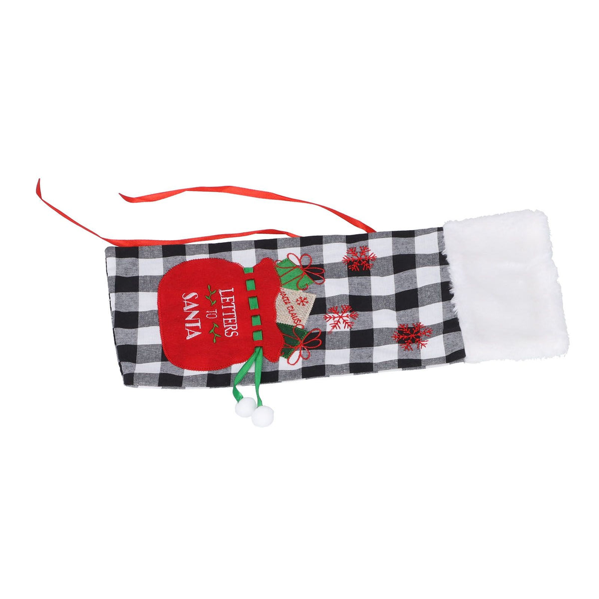Square Grid Design Wine Bottle Cover Wine Bottle Sweater Bag for Home Christmas Party Home BarBlack White Grid