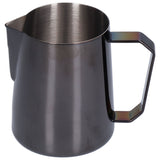 600ml Stainless Steel Coffee Pitcher Coffee Milk Frothing Cup Steaming Pitcher with Pointed MouthWithout Label - Rear View