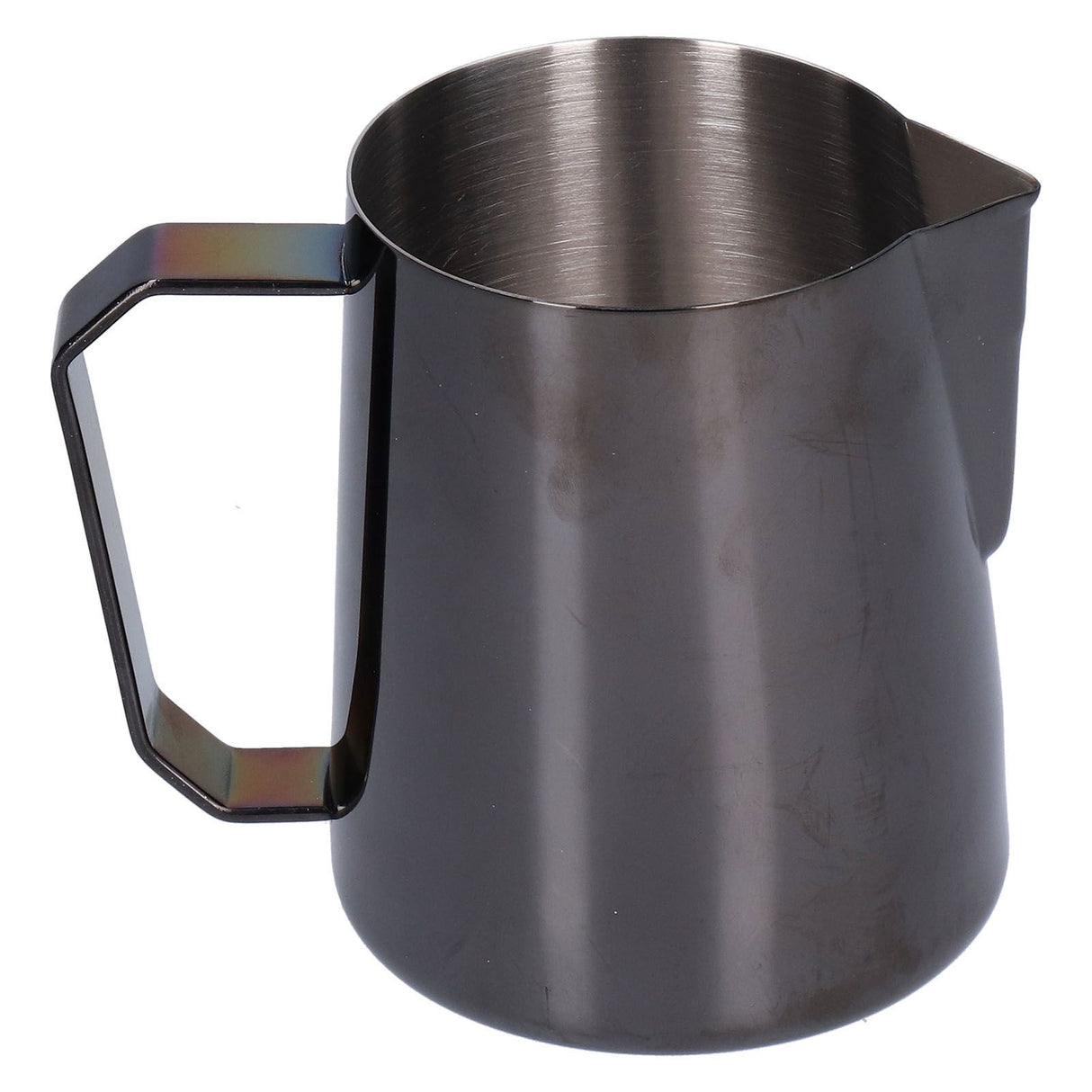 600ml Stainless Steel Coffee Pitcher Coffee Milk Frothing Cup Steaming Pitcher with Pointed MouthWithout Label