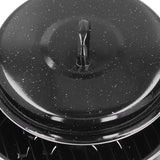 Oval Roaster Enamel Oval Roaster Excellent Heating for Barbucue and Sweet Potato Black for Family - Extra Image