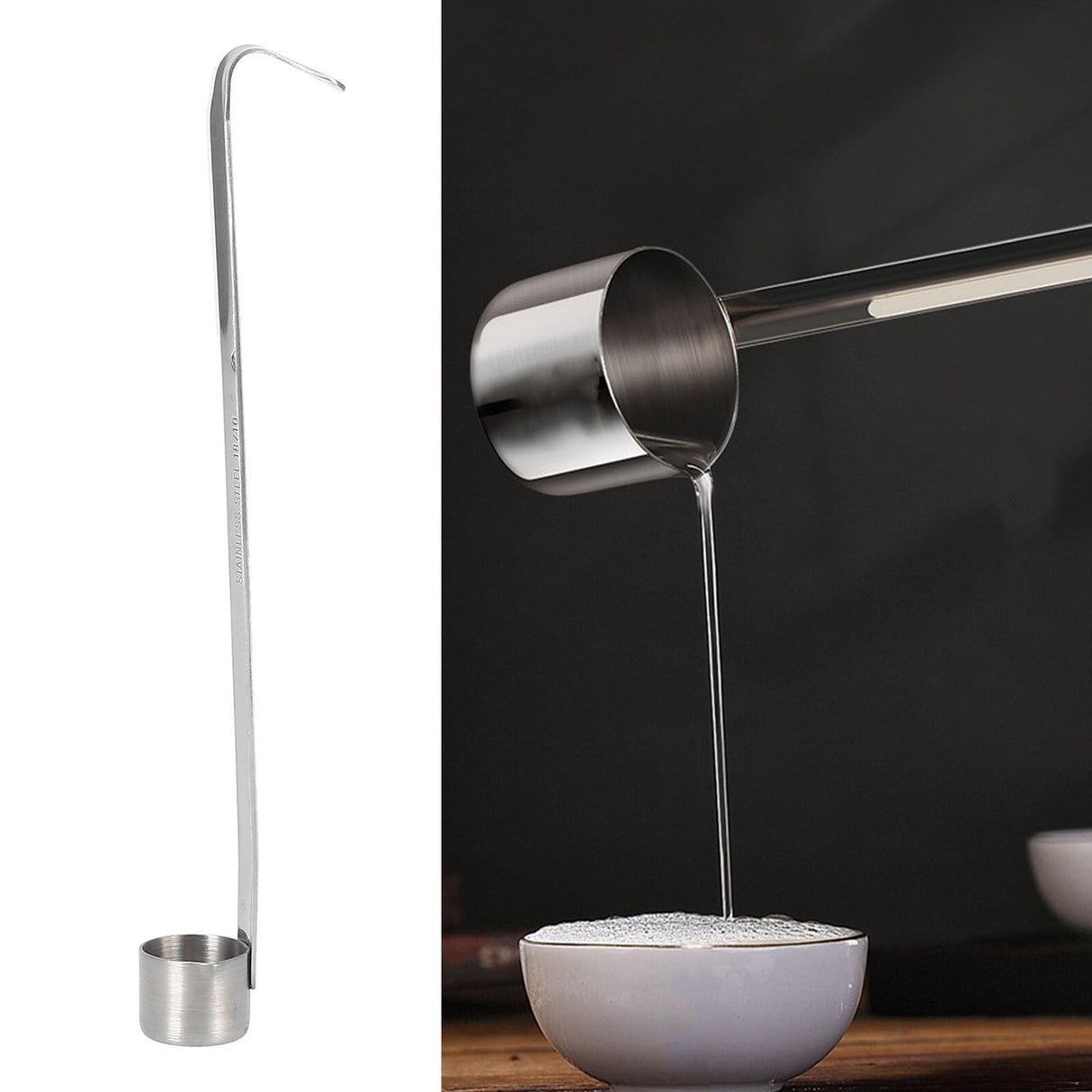 Wine Ladle Stainless Steel Spoon Wine Dipper Spoon Beer Pouring Measure Spoon for Kitchen25ML