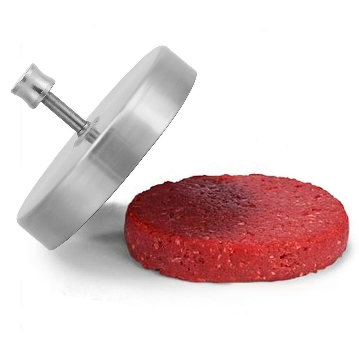 Hamburger Press Stainless Steel Safe Nontoxic Adjustable Handle Burger Mold for BBQ