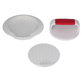 Non Stick Burger Pressing Mold DIY Hamburger Patty Maker Rice Ball Mold for Kitchen Use - Low Angle