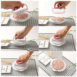 Non Stick Burger Pressing Mold DIY Hamburger Patty Maker Rice Ball Mold for Kitchen Use
