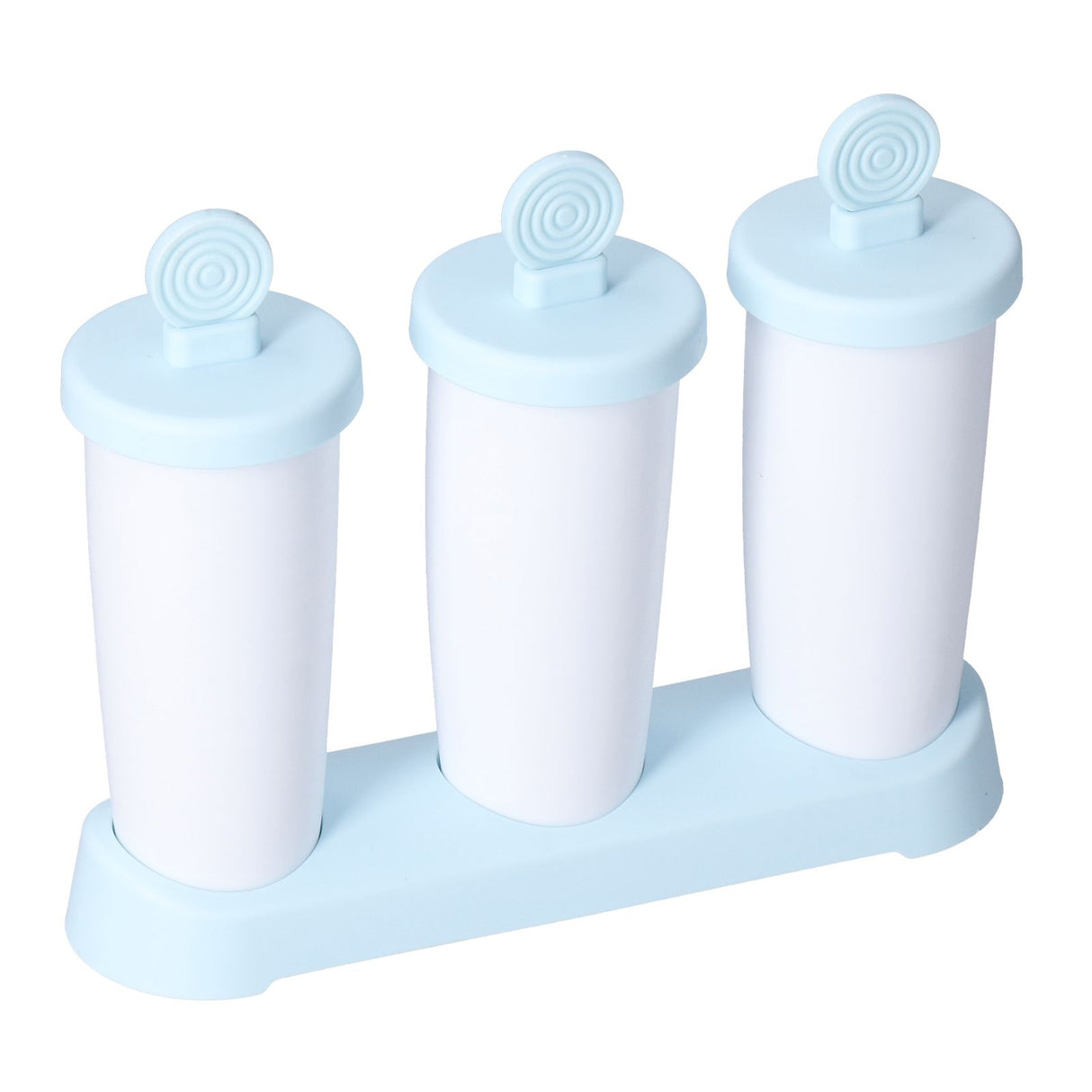 2Pcs 3 Grids Ice Cream Mold DIY Dessert Ice Cube Maker Mold for Summer Kitchen Home