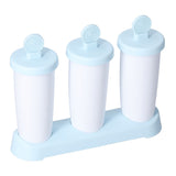 2Pcs 3 Grids Ice Cream Mold DIY Dessert Ice Cube Maker Mold for Summer Kitchen Home