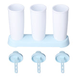 2Pcs 3 Grids Ice Cream Mold DIY Dessert Ice Cube Maker Mold for Summer Kitchen Home