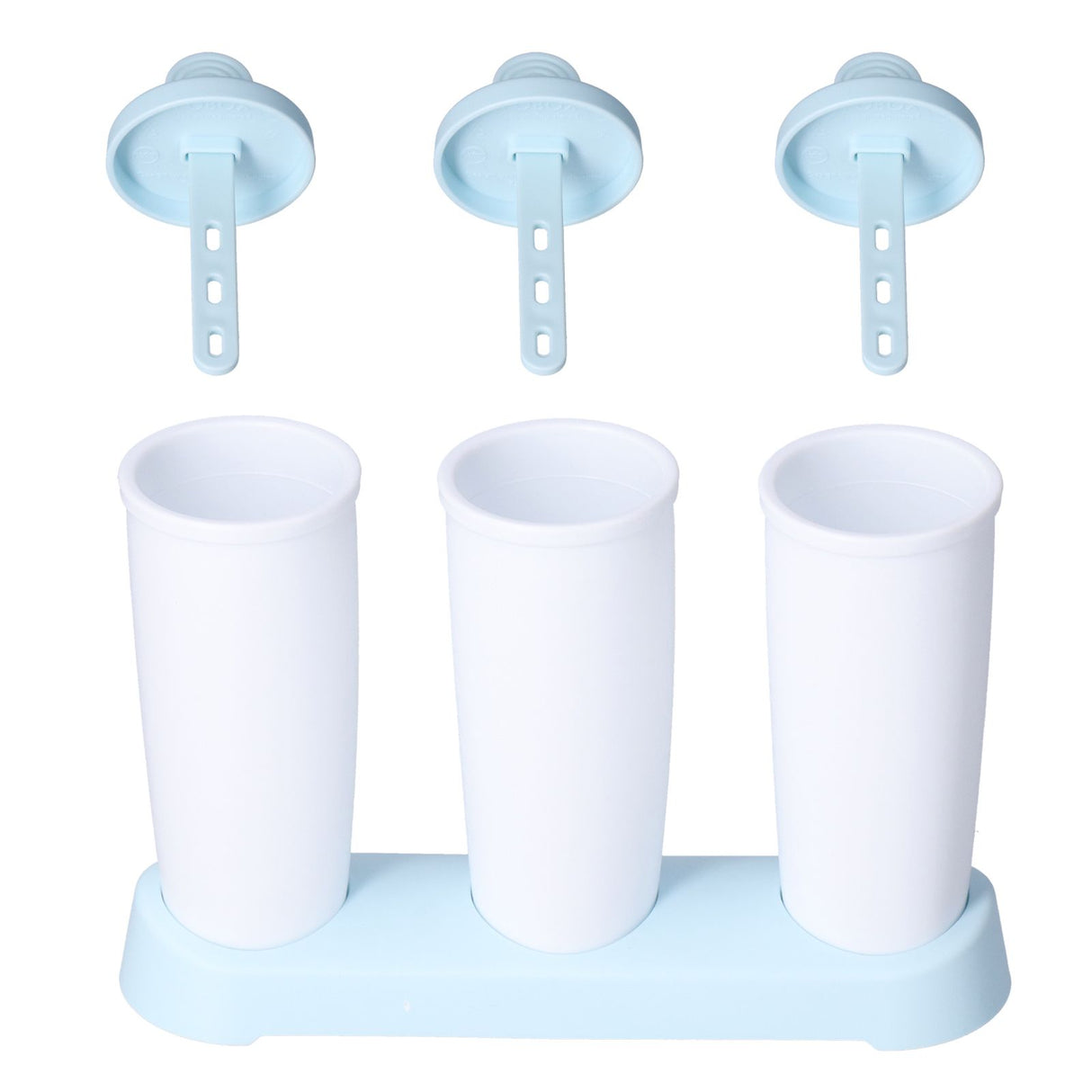 2Pcs 3 Grids Ice Cream Mold DIY Dessert Ice Cube Maker Mold for Summer Kitchen Home