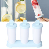 2Pcs 3 Grids Ice Cream Mold DIY Dessert Ice Cube Maker Mold for Summer Kitchen Home