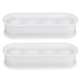 2Pcs 4 Grids Food Grade Ice Cubes Mold Whiskey Ice Ball Making Mold Tray for Home Bar
