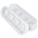 2Pcs 4 Grids Food Grade Ice Cubes Mold Whiskey Ice Ball Making Mold Tray for Home Bar