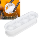 2Pcs 4 Grids Food Grade Ice Cubes Mold Whiskey Ice Ball Making Mold Tray for Home Bar - Extra Image