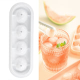 2Pcs 4 Grids Food Grade Ice Cubes Mold Whiskey Ice Ball Making Mold Tray for Home Bar - Extra Image