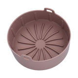 Reusable Silicone Pot Replacement Kitchen Electric Fryer Basket Tray Baking Accessory 20℃220℃(16cm Coffee ) - Front View