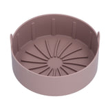 Reusable Silicone Pot Replacement Kitchen Electric Fryer Basket Tray Baking Accessory 20℃220℃(16cm Coffee )