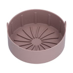 Reusable Silicone Pot Replacement Kitchen Electric Fryer Basket Tray Baking Accessory 20℃220℃(16cm Coffee )