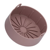 Reusable Silicone Pot Replacement Kitchen Electric Fryer Basket Tray Baking Accessory 20℃220℃(16cm Coffee )