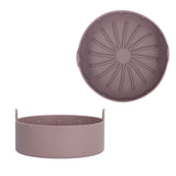 Reusable Silicone Pot Replacement Kitchen Electric Fryer Basket Tray Baking Accessory 20℃220℃(16cm Coffee )