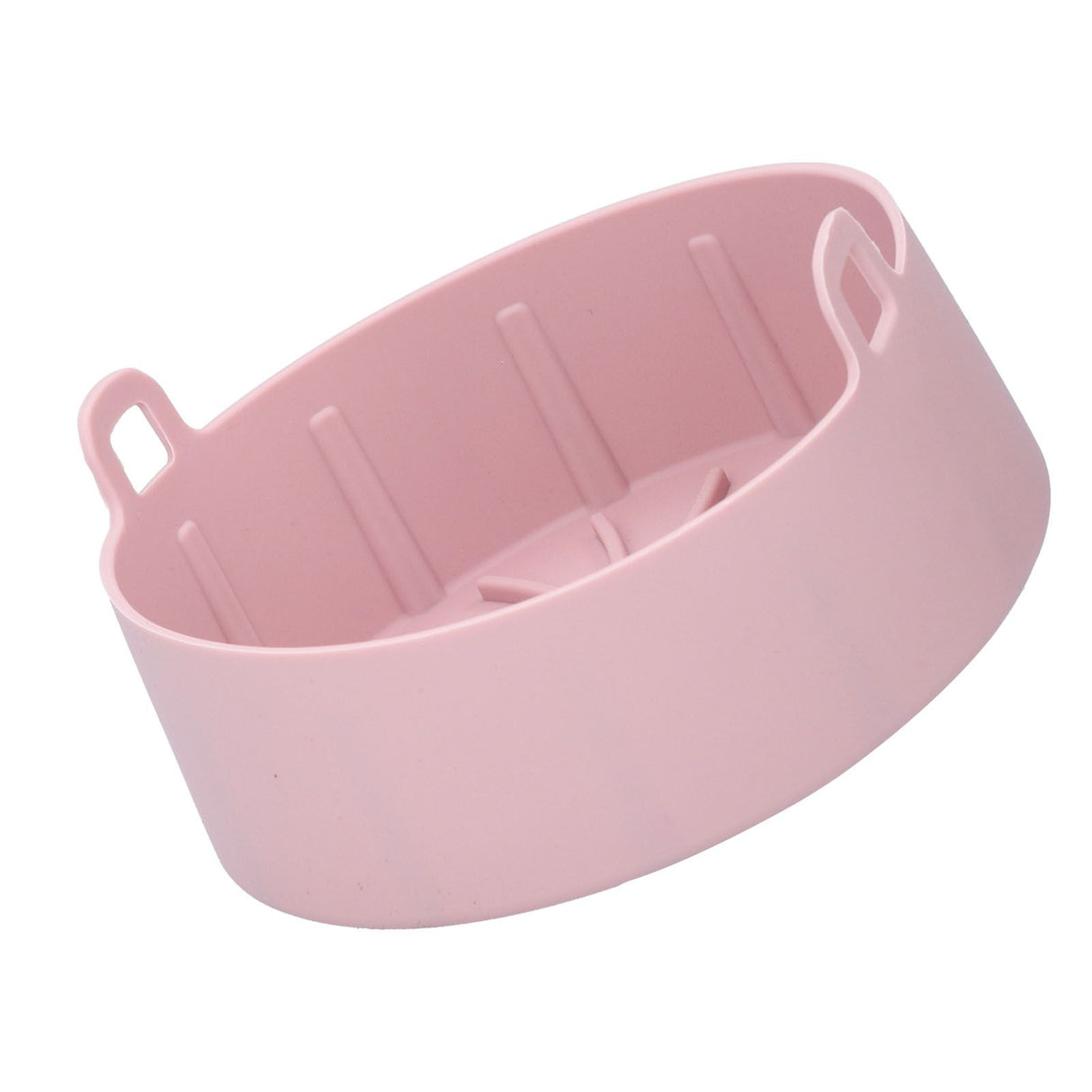Reusable Silicone Pot Replacement Kitchen Electric Fryer Basket Tray Baking Accessory 20℃220℃(16cm Pink )