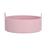 Reusable Silicone Pot Replacement Kitchen Electric Fryer Basket Tray Baking Accessory 20℃220℃(16cm Pink )