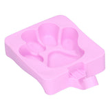 3Pcs Cute Cat Claw Design Ice Cream Mold Silicone Cake Ice Bar Making Mold for Kitchen - Top-Down View