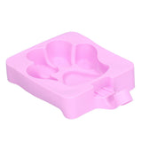 3Pcs Cute Cat Claw Design Ice Cream Mold Silicone Cake Ice Bar Making Mold for Kitchen - 45-Degree Angle