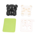 Panda Rice Ball Mold Food Grade Silicone Cute DIY Cookies Onigiri Mold for Kitchen Restaurants - Front View