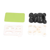 Panda Rice Ball Mold Food Grade Silicone Cute DIY Cookies Onigiri Mold for Kitchen Restaurants - Top-Down View