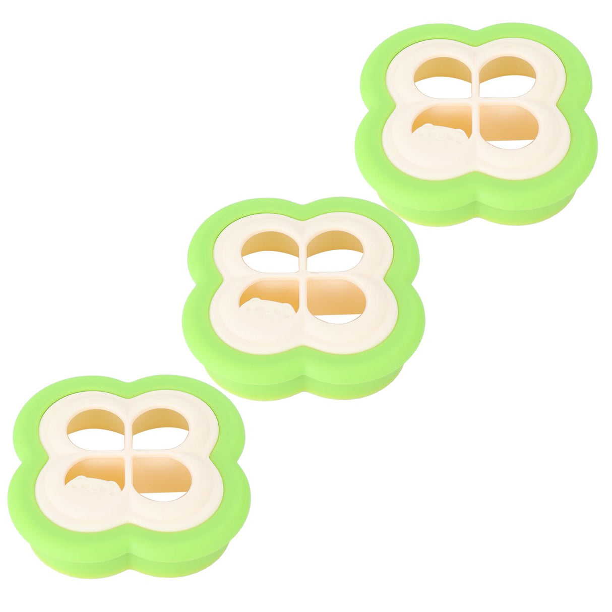 3Set Sandwich Cutter 4 Leaf Shaped Bread Mold Sushi Making Tool for Home Kitchen