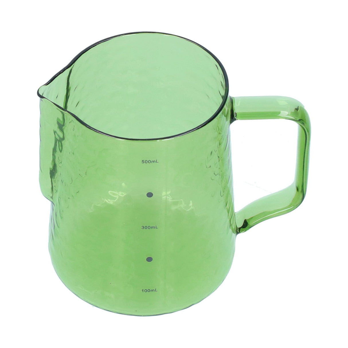 500ml Milk Frothing Pitcher Multipurpose Borosilicate Glass Milk Jug for Coffee Milk BeverageGreen